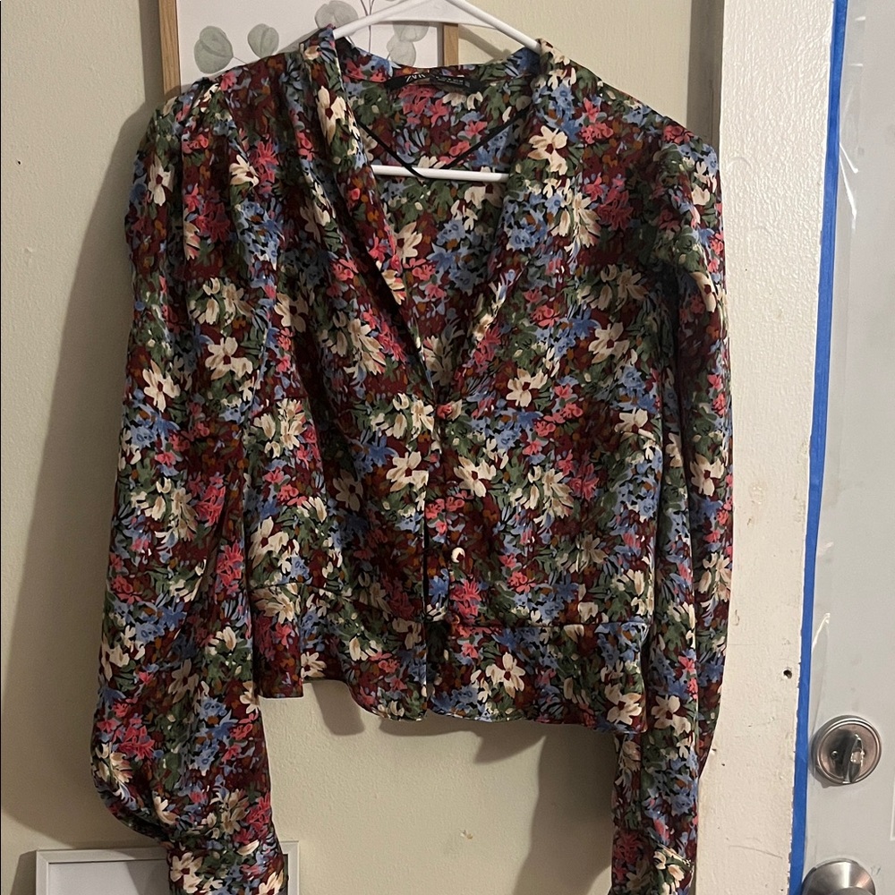 Zara Floral Blouse - Multicolor